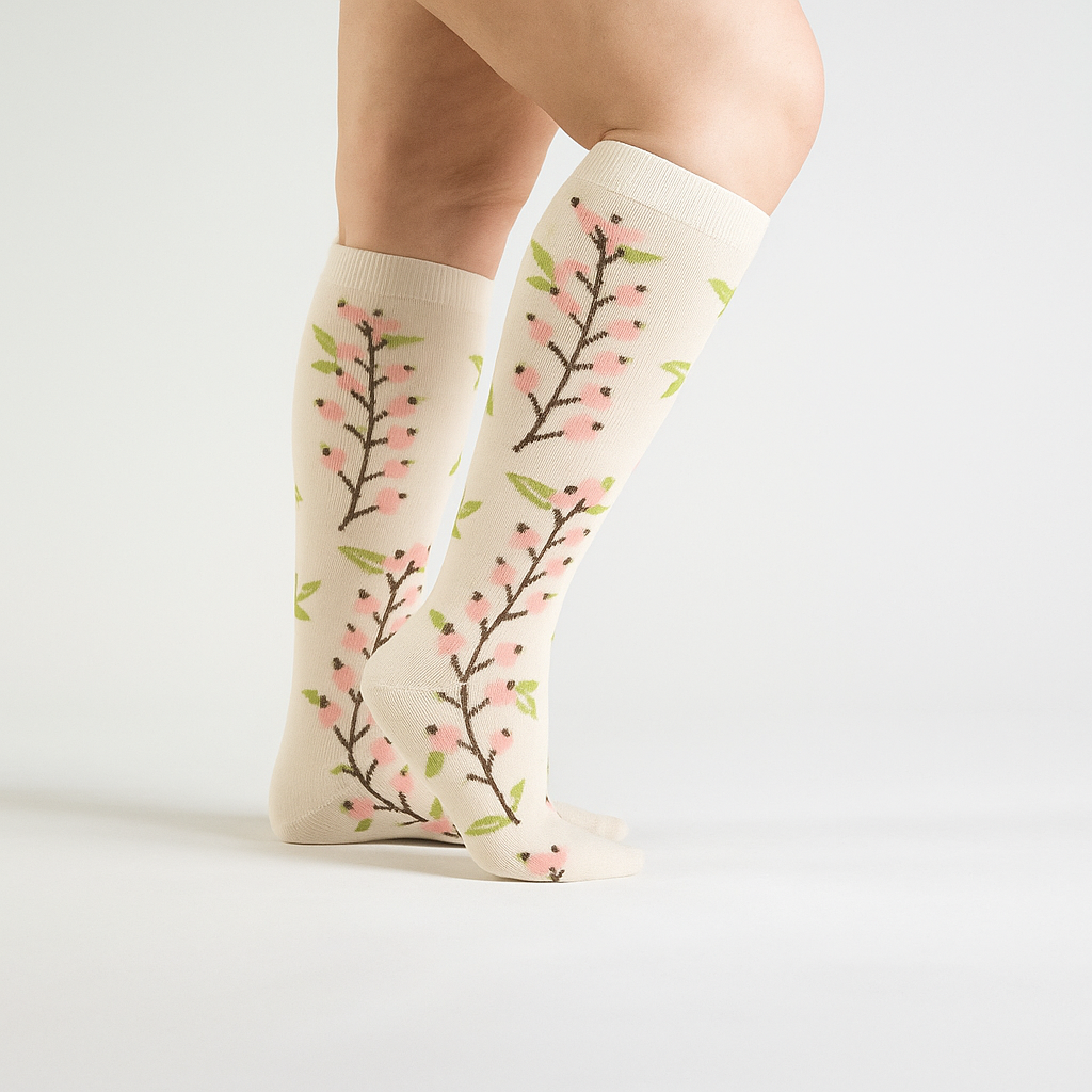 Cherry Branch Compression Socks